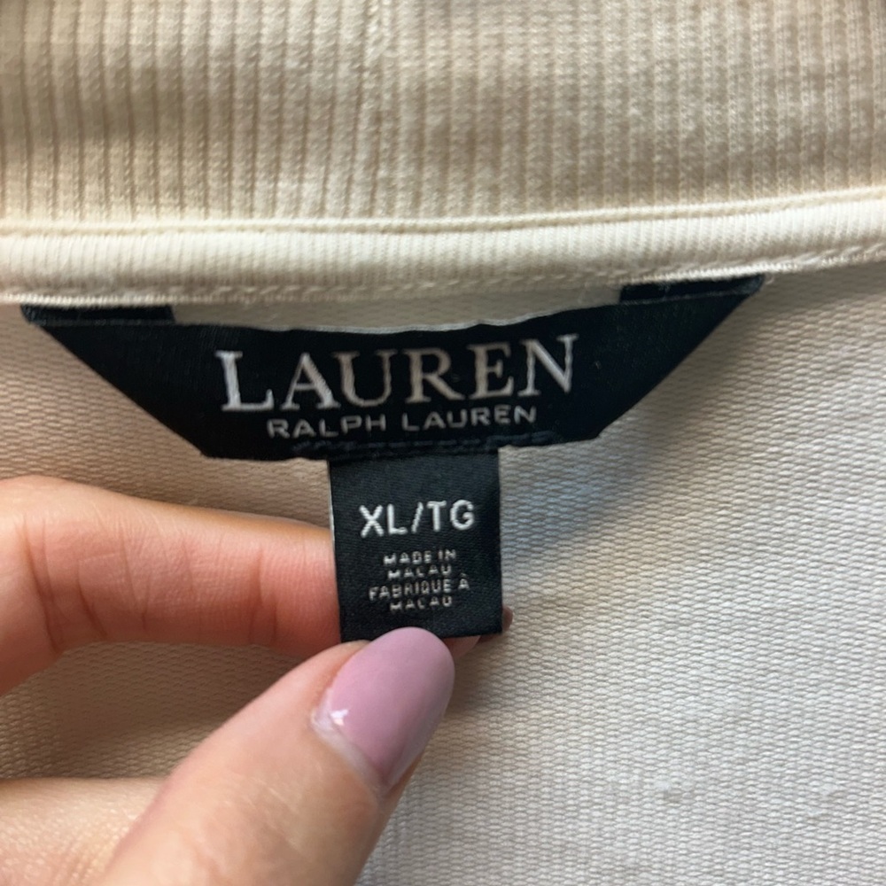 Ralph Lauren Black Label Ivory Knit Sweater - Picture 2 of 7